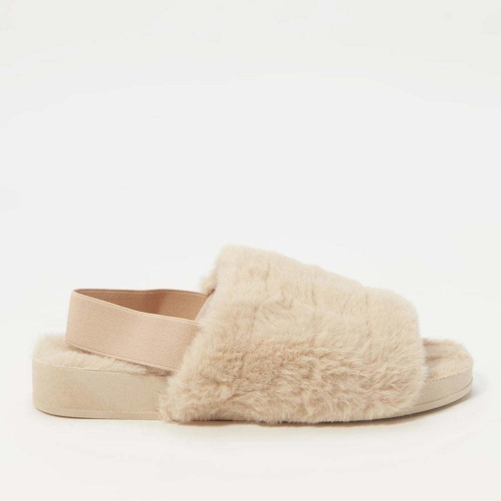 Strap Back Fuzzy Slippers - Picture 5 of 7
